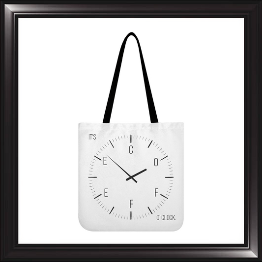 Coffee O'Clock Tote Bag